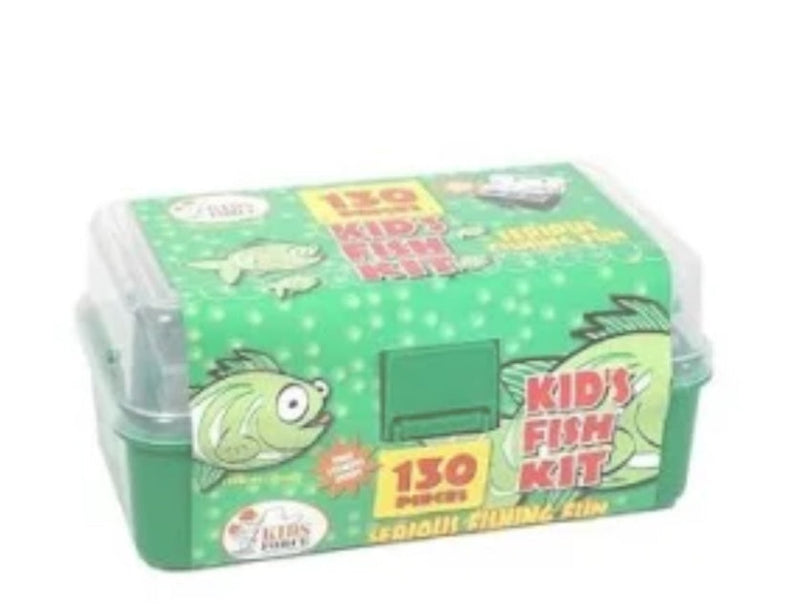 Load image into Gallery viewer, Force Ten Kids 130+ Pcs Fishing Kit [COL:Green]

