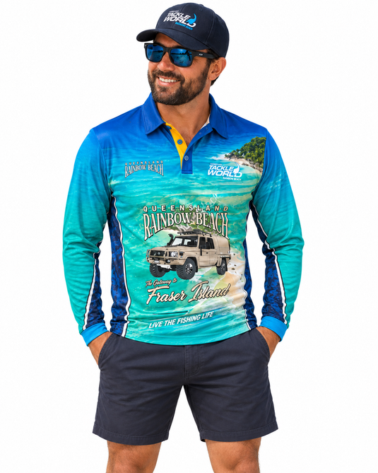 Tackle World Rainbow Beach Cruiser Fishing Jersey [SIZ:XS]