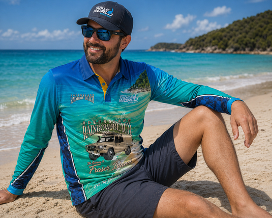 Tackle World Rainbow Beach Cruiser Fishing Jersey [SIZ:XS]