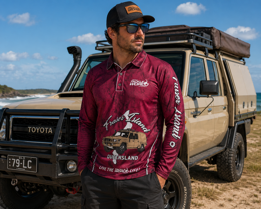 Tackle World Fraser Island (K’Gari) Cruiser Fishing Jersey [SIZ:XS]