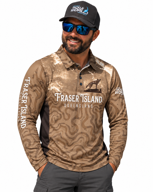 Tackle World Fraser Island (K'Gari) Dingo Fishing Jersey [SIZ:XS]