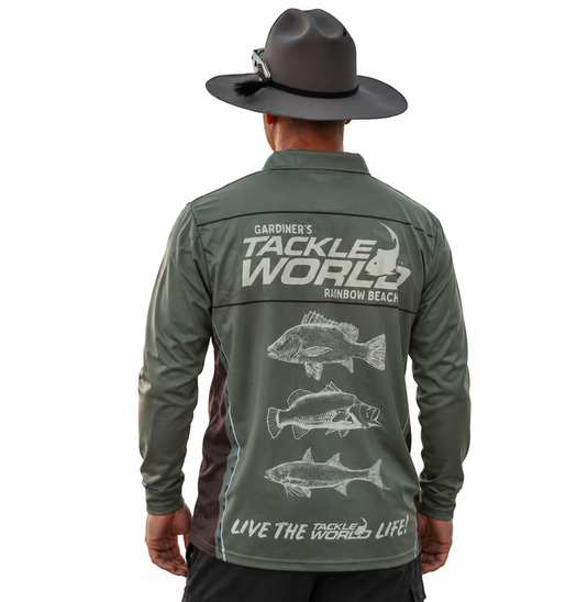 Tackle World Estuary Series Jersey Heavy Jack/Barra/Thready [SIZ:XS]