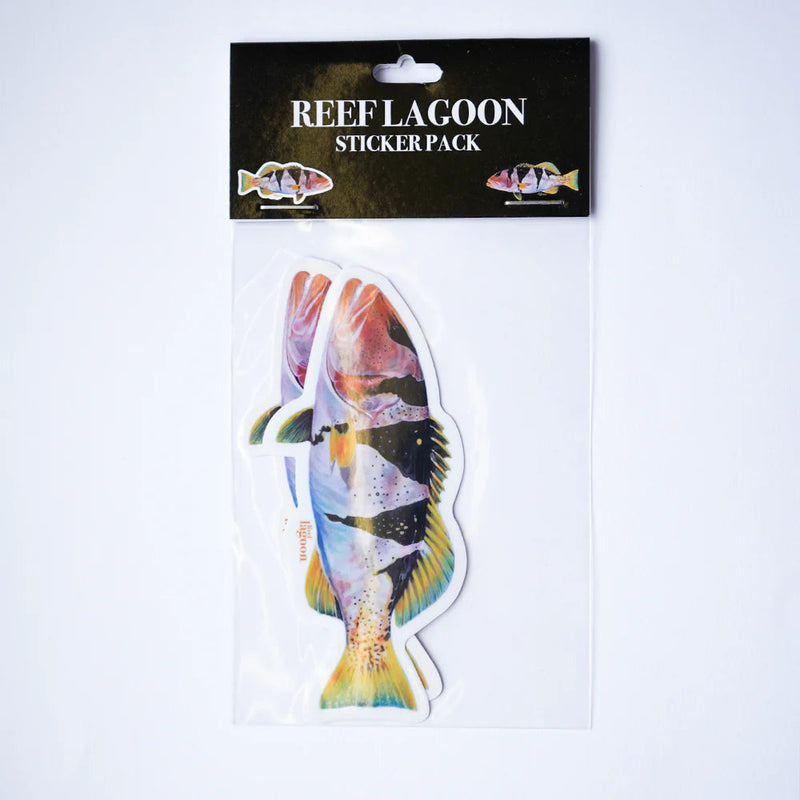 Load image into Gallery viewer, Reef Lagoon Sticker Pack [STY:Footballer Coral Trout]
