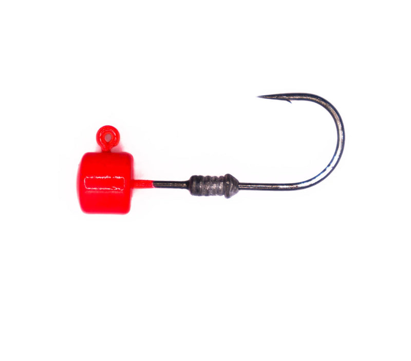 Load image into Gallery viewer, S Tackle Glow Strike Mushroom Jig Heads [SIZ:1/2oz 4/0 COL:UV Pink]
