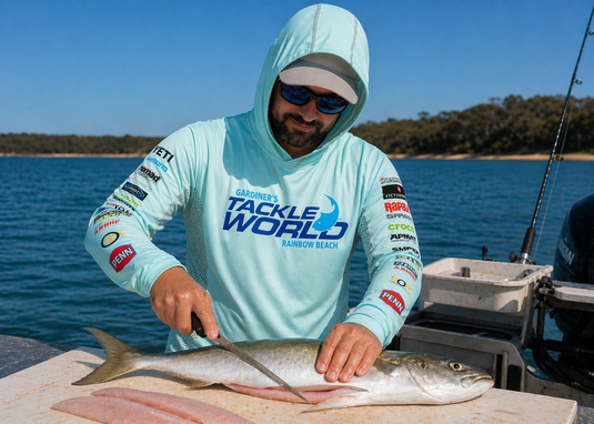 Tackle World Tournament Hooded Jersey - SEAFOAM [SIZ:XS]