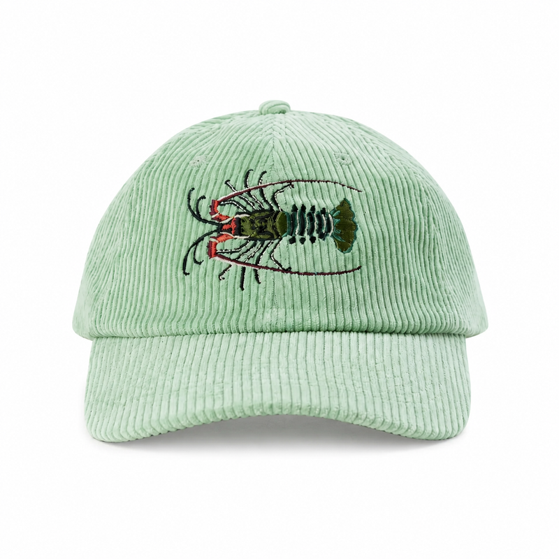 Load image into Gallery viewer, Reef Lagoon Corduroy Curved Brim Hat [COL:Pistachio STY:Painted Rock Lobster]
