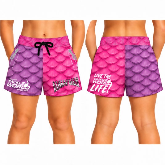 Footy Shorts Kids - PINK SCALES [SIZ:K2]