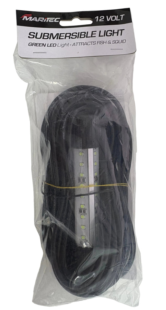 Maritec 12v Submersible Light - Green LED