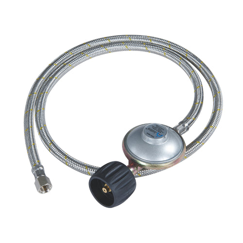 Companion Regulator LCC27 1/4” BSPF 1200mm - Stainless Braided Hose