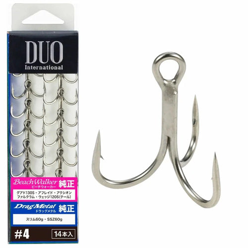 Duo Beach Walker Drag Metal Treble Hooks (14 Pack)