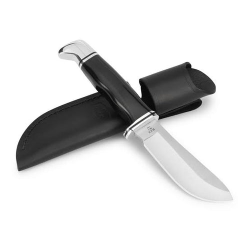 Buck Skinner Wide Blade 4” Knife w Leather Sheath 0103BKS-B