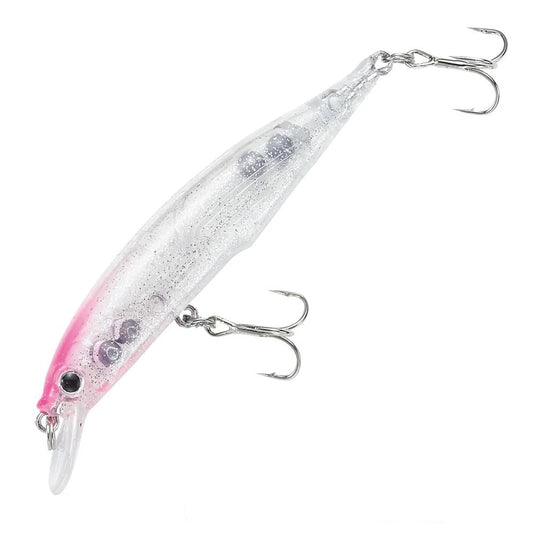 Crazee Minnow 70S SW Tuned [COL:Clear Glitter Pink Head]