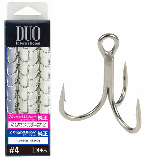 Duo Beach Walker Drag Metal Treble Hooks (14 Pack) [SIZ: