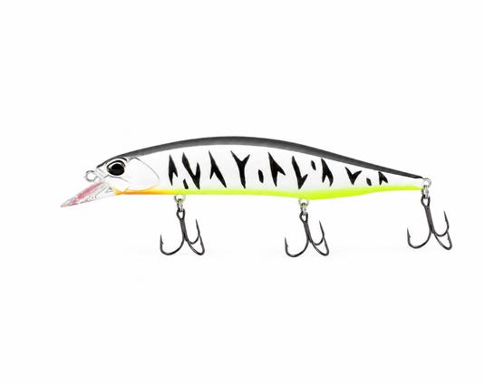 Duo Realis Jerk Bait 120 Floating [TIT:Gunmetal M White Tiger]
