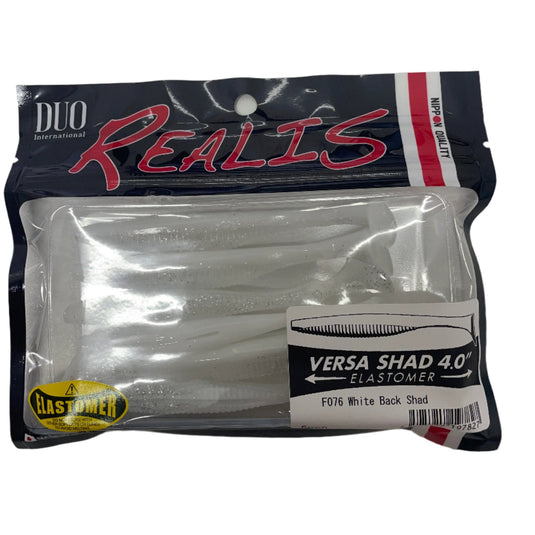 Duo Realis Versa Shad 4.0" (6 Pack) [COL:White Back Shad]