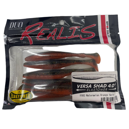Duo Realis Versa Shad 4.0" (6 Pack) [COL:Watermelon Orange Gold]