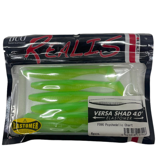 Duo Realis Versa Shad 4.0" (6 Pack) [COL:Psychedelic Chart]