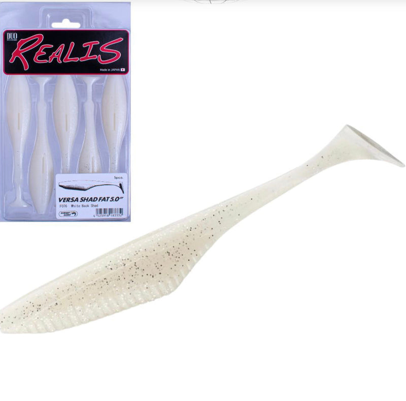 Load image into Gallery viewer, Duo Realis Versa Shad Fat 5.0" (5 Pack) [COL:White Back Shad]
