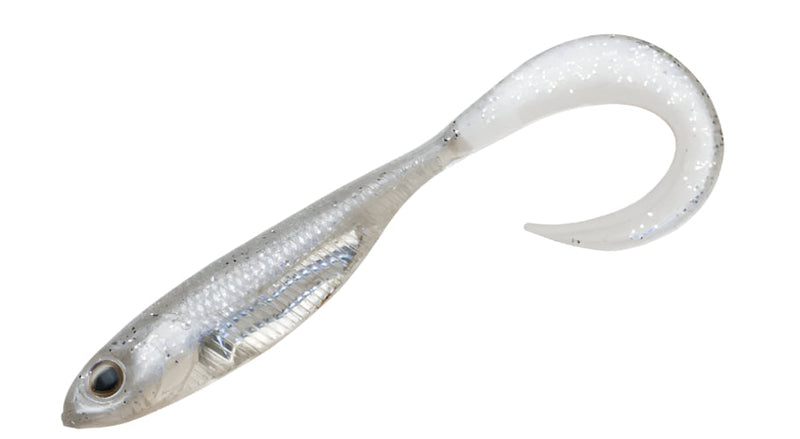 Load image into Gallery viewer, Fish Arrow 3.0" Grub (5 Pack) [COL:Shirasu/Silver]
