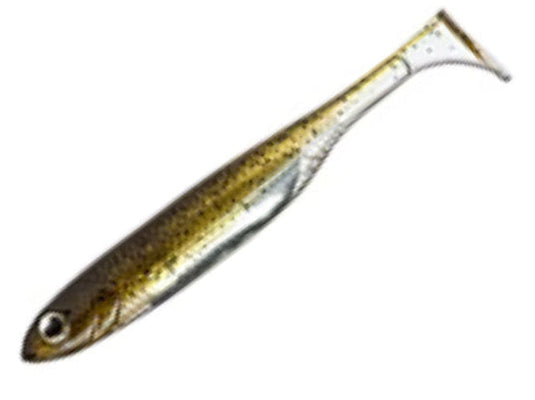 Fish Arrow 4.0 Flash J Shad + (5 Pack) [COL:Green Pumpkin/Silver]