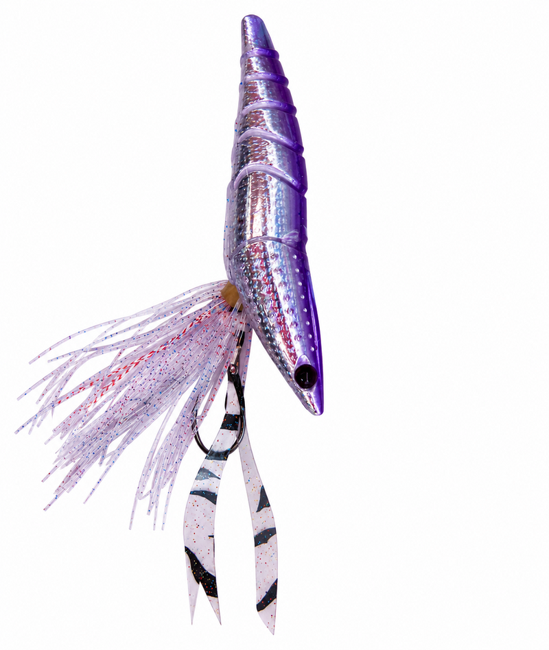 Load image into Gallery viewer, Real Fisher Ebi Raba 80g [COL:#10 Silver w Purple]
