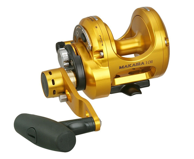 Load image into Gallery viewer, Okuma Makaira Overhead Reel (Gold) [MOD:MK-80ll]
