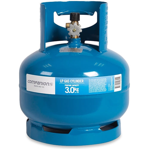 Companion 3kg 3/8” LPG Gas Cylinder