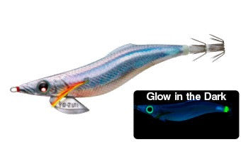 Load image into Gallery viewer, Yo-Zuri Finace Squid Jig 2.5 [COL:BLSK- blue glow]
