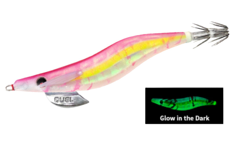 Load image into Gallery viewer, Duel Lens-Q Squid Jig 2.5 [COL:GLOP- glow]
