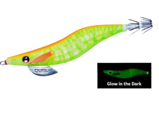 Duel Lens-Q Squid Jig 2.5 [COL:GLLC- glow]