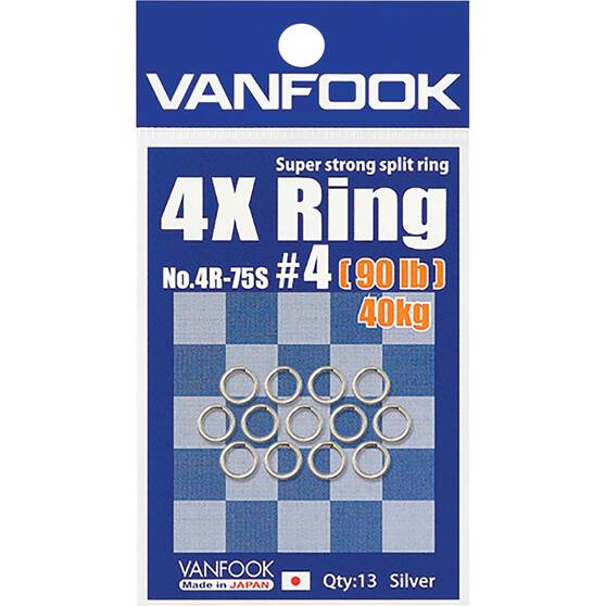 Load image into Gallery viewer, Vanfook 4x Super Strong Split Rings [SIZ:#9]
