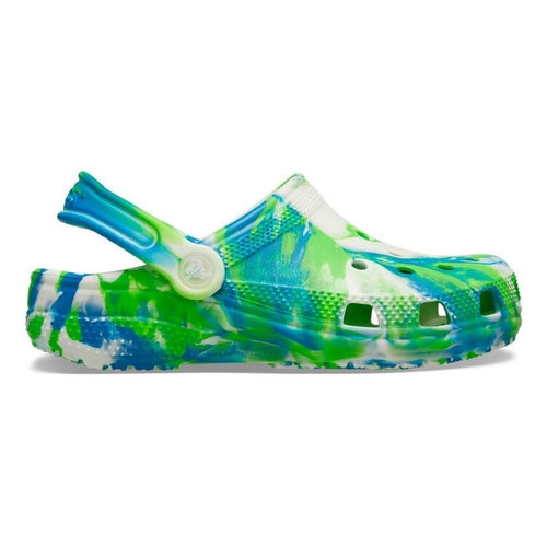 Crocs Glow Marbled Classic Clog Kids - Blue/Multi