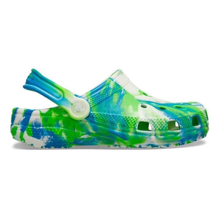 Load image into Gallery viewer, Crocs Glow Marbled Classic Clog Kids - Blue/Multi
