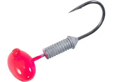 S Tackle Glow Strike Football Jig Head UV Pink