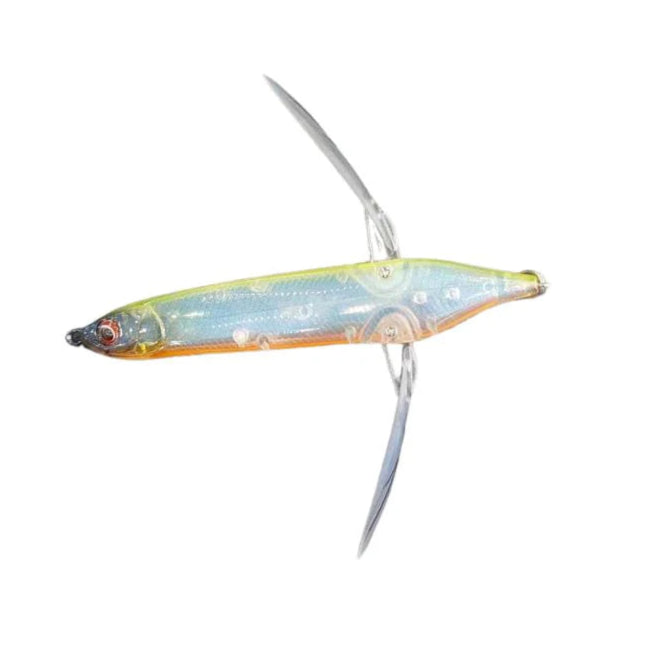 Load image into Gallery viewer, Superse Drunkenfly 80mm 6.5g (Floating) [COL:Chartreuse Orange]

