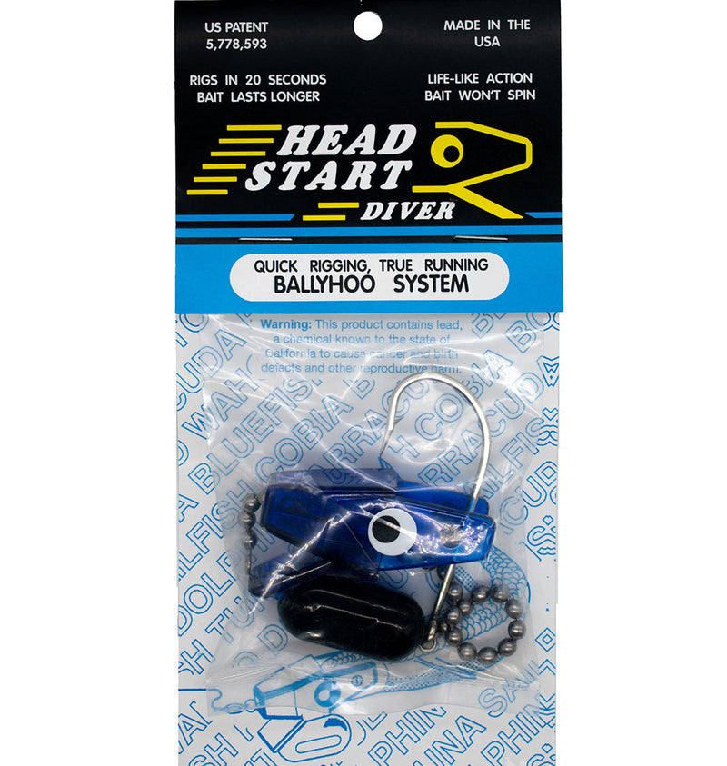 Load image into Gallery viewer, Head Start Ballyhoo System [COL:Blue STY:Weighted Diver]
