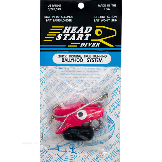 Head Start Ballyhoo System [COL:Hot Pink STY:Weighted Diver]