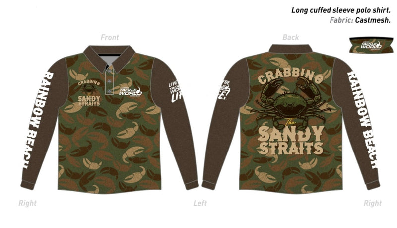 Load image into Gallery viewer, Tackle World Adults Sandy Straits Crab Fishing Jersey
