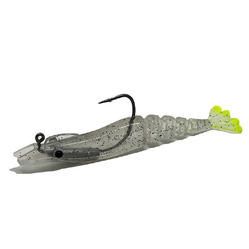 Load image into Gallery viewer, Marker 54 Glide Prawn 4.0" (2 pack) [COL:Glide White/Chart Tail]
