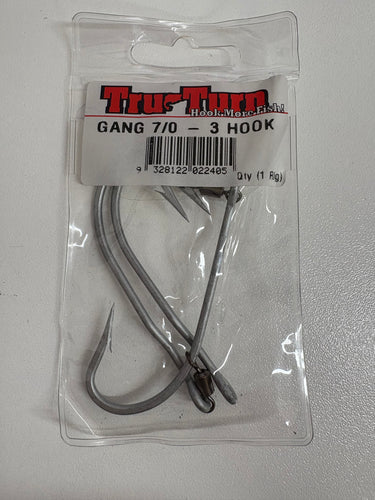 Tru Turn Swivel Gang Hooks 7/0