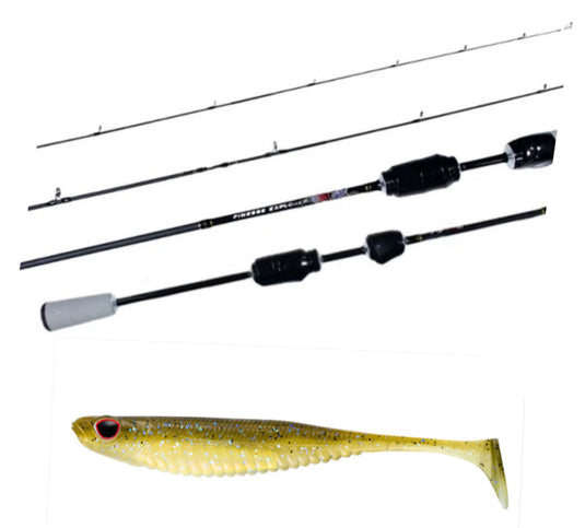 Insalt Finesse Explorer Baitcaster ISFE562 Rod (2 Piece)+ FREE Live Ops Plastics