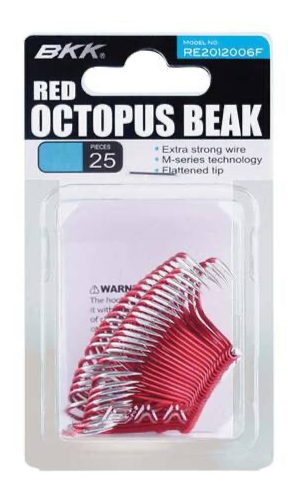 BKK Red Octopus Beak B-25 Hooks