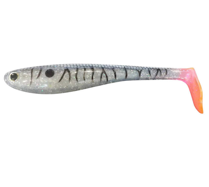 Load image into Gallery viewer, Shad's Hollow Shad Lure 5" [COL:Black and Gold RT]
