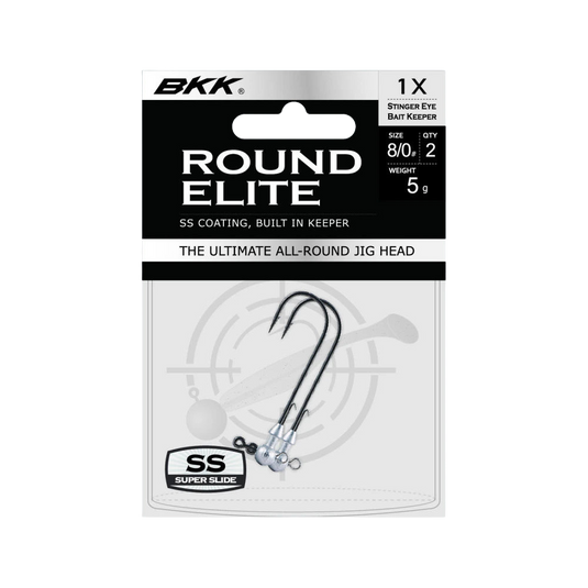 BKK Round Elite Stinger Eye Bait Keeper Hooks [SIZ:12/0]