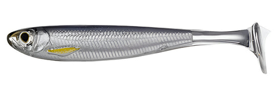 Live Target Slow Roll Mullet 4" [COL:Silver Smoke]