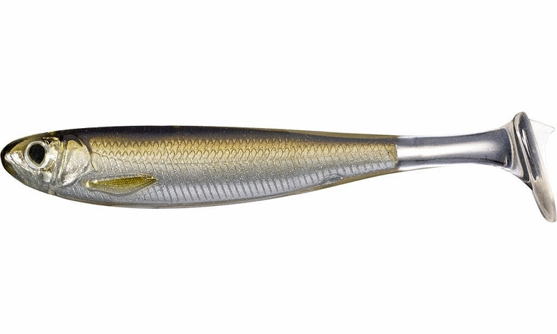 Load image into Gallery viewer, Live Target Slow Roll Mullet 4" [COL:Silver Brown]
