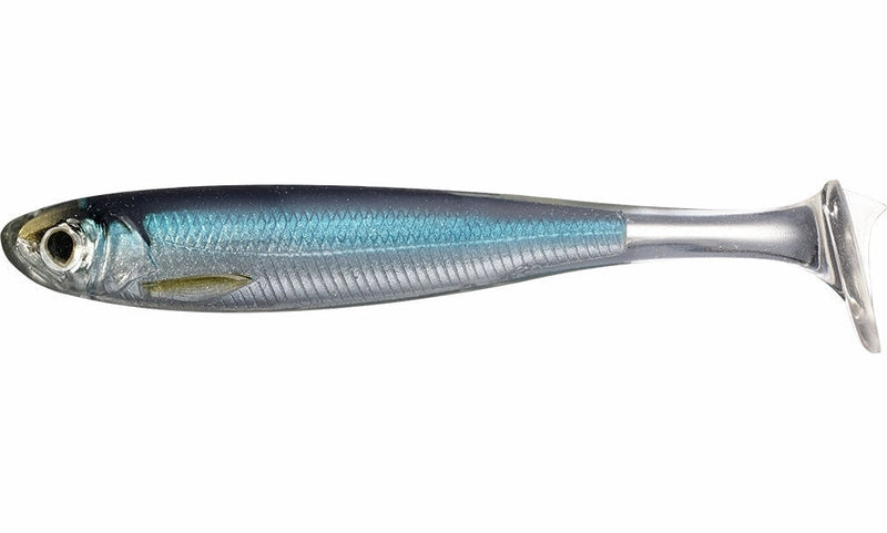 Load image into Gallery viewer, Live Target Slow Roll Mullet 4" [COL:Silver Blue]
