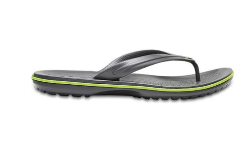 Crocband Flips - Graphite/ Volt Green