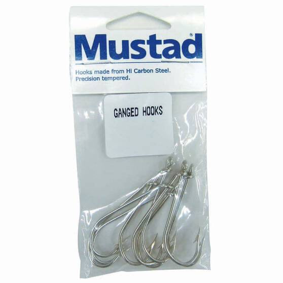 Load image into Gallery viewer, Mustad 3 Hook Gangs [SIZ:3/0]
