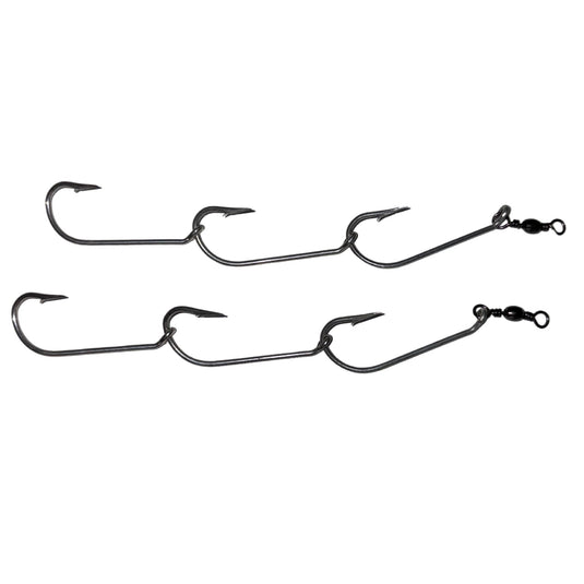 Mustad 3 Hook Swivel Gangs (3pk) [SIZ:3/0]